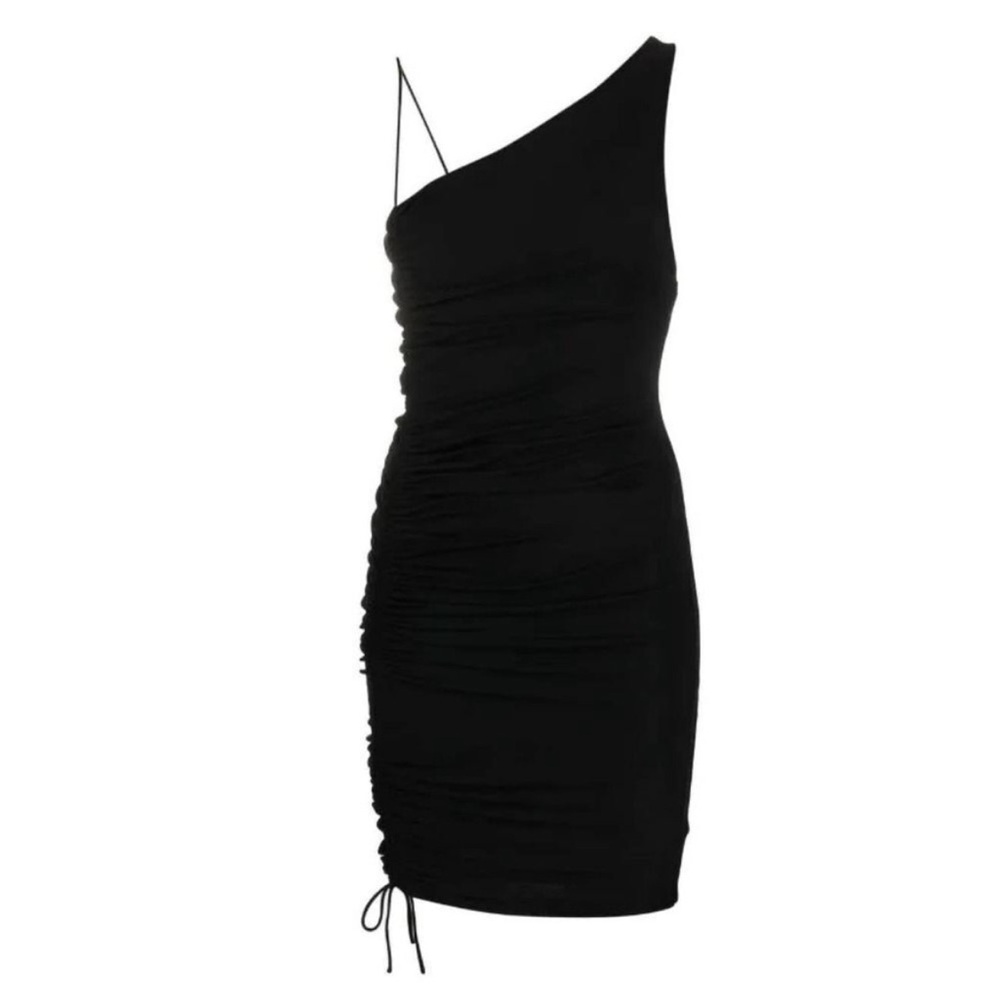 ALICE + OLIVIA Women's Binnie Ruched One-Shoulder Mini Dress sz 0 NWT